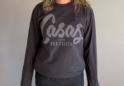 Casas script logo long sleeve shirt