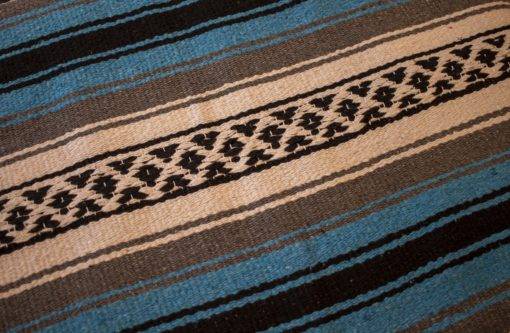CPC Woven Mexican Blanket light blue